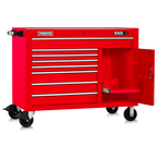 Proto® 550S 50" Workstation - 8 Drawer & 1 Shelf, Gloss Red - Makers Industrial Supply