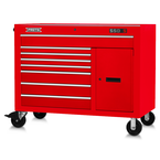 Proto® 550S 50" Workstation - 8 Drawer & 2 Shelves, Gloss Red - Makers Industrial Supply