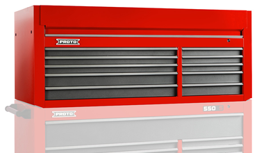 Proto® 550S 66" Top Chest - 10 Drawer, Gloss Red - Makers Industrial Supply