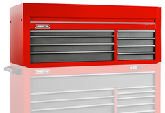 Proto® 550S 66" Top Chest - 8 Drawer, Gloss Red - Makers Industrial Supply