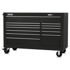 Proto® 550S 66" Workstation - 12 Drawer, Gloss Black - Makers Industrial Supply