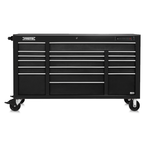 Proto® 550E 67" Front Facing Power Workstation w/ USB - 18 Drawer, Dual Black - Makers Industrial Supply