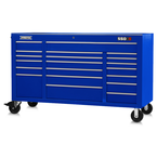 Proto® 550S 67" Workstation - 20 Drawer, Gloss Blue - Makers Industrial Supply