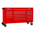 Proto® 550S 67" Workstation - 20 Drawer, Gloss Red - Makers Industrial Supply