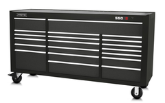 Proto® 550S 78" Workstation - 20 Drawer, Dual Black - Makers Industrial Supply