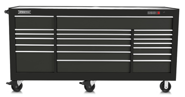 Proto® 550S 88" Workstation - 18 Drawer, Dual Black - Makers Industrial Supply