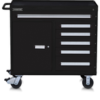 Proto® 560S 45" Workstation- 6 Drawer & 1 Shelf- Dual Black - Makers Industrial Supply