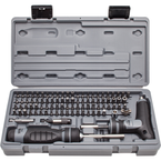 Proto® 91 Piece Multibit Set with Ratcheting Screwdriver and T-Handle - Makers Industrial Supply