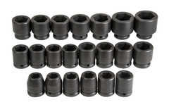 Proto® 3/4" Drive 21 Piece Metric Impact Socket Set - 6 Point - Makers Industrial Supply