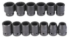 Proto® 3/4" Drive 13 Piece Impact Socket Set - 12 Point - Makers Industrial Supply