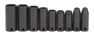 Proto® 3/8" Drive 9 Piece Thin Wall Deep Impact Socket Set - 6 Point - Makers Industrial Supply