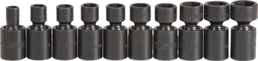 Proto® 3/8" Drive 10 Piece Metric Universal Impact Socket Set - 6 Point - Makers Industrial Supply