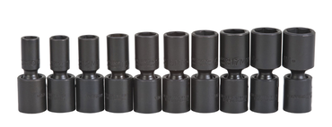 Proto® 3/8" Drive 10 Piece Deep Metric Universal Impact Socket Set - 6 Point - Makers Industrial Supply