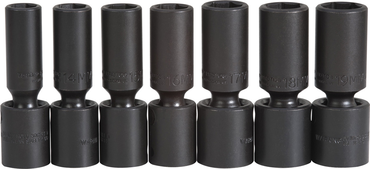 Proto® 1/2" Drive 7 Piece Deep Metric Universal Impact Socket Set - 6 Point - Makers Industrial Supply