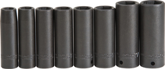 Proto® 1/2" Drive 8 Piece Deep Impact Socket Set - 6 Point - Makers Industrial Supply