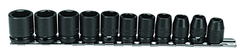 Proto® 3/8" Drive 11 Piece Metric Impact Socket Set - 6 Point - Makers Industrial Supply