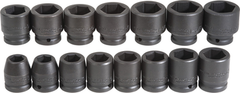 Proto® 3/4" Drive 15 Piece Impact Socket Set - 6 Point - Makers Industrial Supply