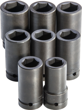 Proto® 1" Drive 8 Piece Deep Metric Impact Socket Set - 6 Point - Makers Industrial Supply