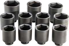 Proto® 1" Drive 11 Piece Deep Impact Socket Set - 6 Point - Makers Industrial Supply