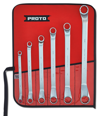 Proto® 6 Piece Deep Offset Box Wrench Set - 12 Point - Makers Industrial Supply