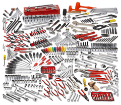 Proto® 400 Piece Advanced Maintenance Tool Set With Roller Cabinet J453441-8RD and Top Chest J453427-6RD - Makers Industrial Supply