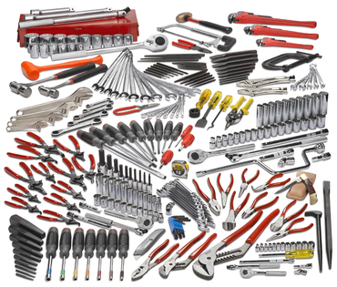 Proto® 248 Piece Metric Intermediate Set With Roller Cabinet J442742-8RD - Makers Industrial Supply