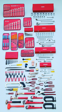 Proto® 248 Piece Metric Intermediate Set With Roller Cabinet J453441-8RD - Makers Industrial Supply