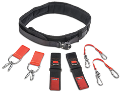 Proto® Tethering Large Comfort Belt Set with (2) Belt Adapter (JBELTAD2) and D-Ring Wrist Strap System (2) JWS-DR and (2) JLANWR6LB - Makers Industrial Supply