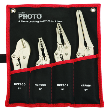 Proto® 4 Piece Locking Hose Clamp Pliers Set - Makers Industrial Supply