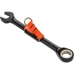 Proto® Tether-Ready Black Chrome Combination Non-Reversible Ratcheting Wrench 3/8" - Spline - Makers Industrial Supply