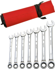 Proto® 7 Piece Full Polish Metric Ratcheting Wrench Set - 12 Point - Makers Industrial Supply