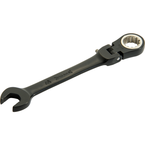 Proto® Black Chrome Combination Locking Flex-Head Ratcheting Wrench 3/8" - Spline - Makers Industrial Supply