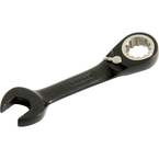 Proto® Black Chrome Combination Stubby Reversible Ratcheting Wrench 11/16" - Spline - Makers Industrial Supply