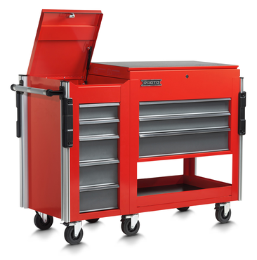 Proto® 18" Utility Cart Side Cabinet 5 Drawer - Makers Industrial Supply