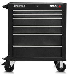 Proto® 550S 34" Roller Cabinet - 6 Drawer, Dual Black - Makers Industrial Supply