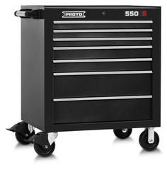 Proto® 550S 34" Roller Cabinet - 7 Drawer, Dual Black - Makers Industrial Supply