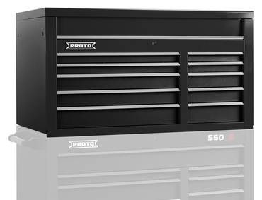 Proto® 550S 50" Top Chest - 10 Drawer, Dual Black - Makers Industrial Supply