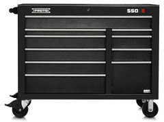 Proto® 550E 50" Power Workstation - 10 Drawer, Dual Black - Makers Industrial Supply