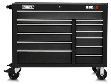 Proto® 550S 50" Workstation - 12 Drawer, Dual Black - Makers Industrial Supply