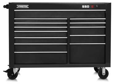 Proto® 550S 57" Workstation - 13 Drawer, Dual Black - Makers Industrial Supply