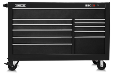 Proto® 550S 66" Workstation - 11 Drawer, Dual Black - Makers Industrial Supply