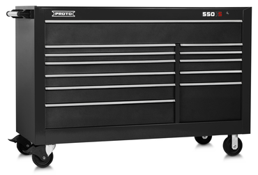 Proto® 550S 66" Workstation - 12 Drawer, Dual Black - Makers Industrial Supply