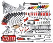 Proto® 148 Piece Starter Maintenance Tool Set With Roller Cabinet J442742-7RD - Makers Industrial Supply