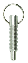 Pull Ring Retractable 1/2-13, Locking without Locking Element, Stainless Steel - Makers Industrial Supply