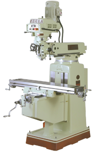 Electronic Variable Speed Vertical Mill - CAT40 Spindle - 10 x 50'' Table Size - 5HP - 3PH - 220V Motor - Makers Industrial Supply