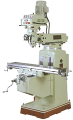 Electronic Variable Speed Vertical Mill - R-8/NT30 Spindle - 10 x 50'' Table Size - 3HP - 3PH - 440V Motor - Makers Industrial Supply
