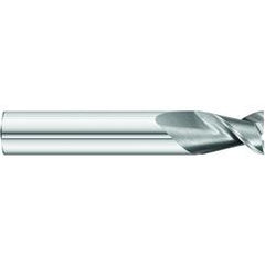 1/2 x 1/2 x 1-1/4 x 3 OAL Square 2 Flute Carbide End Mill for Aluminum - Weldon Shank- Uncoated - Makers Industrial Supply