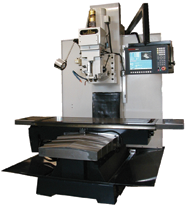 BTM50CNC Bed Type Milling Machine with 10 HP Motor; 20 x 63 Table; 2600 lb Table Cap; 60-4000 RPM - Makers Industrial Supply