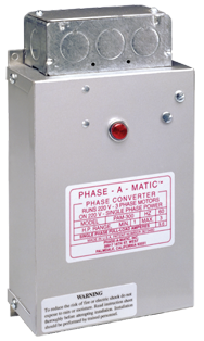Heavy Duty Static Phase Converter - #PAM-100HD; 1/3 to 3/4HP - Makers Industrial Supply