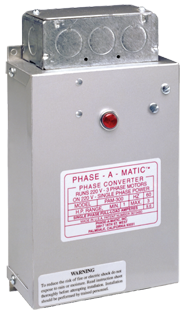 Heavy Duty Static Phase Converter - #PAM-200HD; 3/4 to 1-1/2HP - Makers Industrial Supply